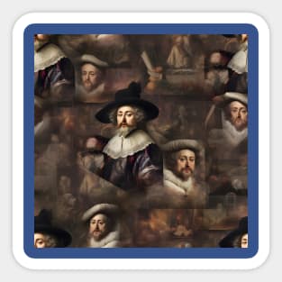 Rembrandt Paintings Mashup Sticker